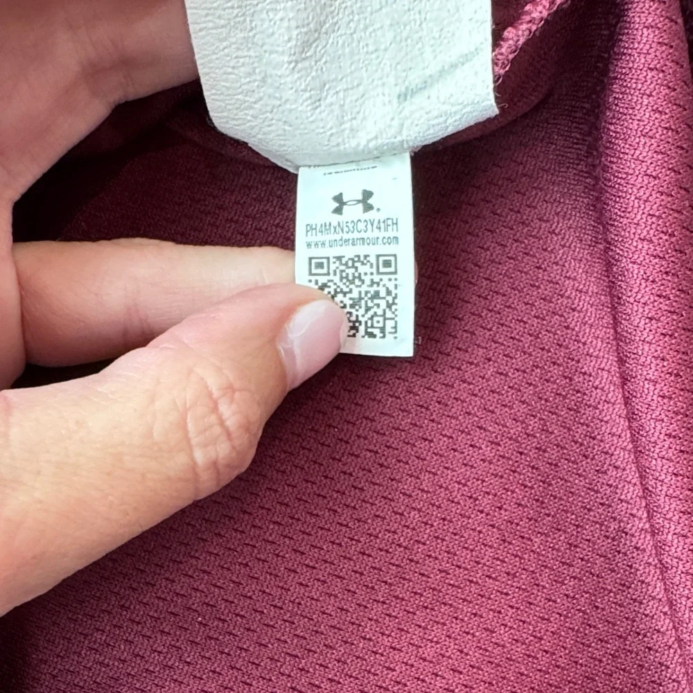 Under Armour Men's Tech Golf Polo Maroon, Size Medium - Picture 12 of 15